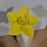 Ceramic daffodil yellow