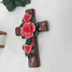 artificial flower cross for grave
