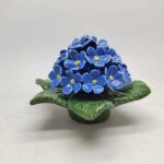 ceramic forget me not for grave