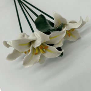 Ceramic Flowers On Stems