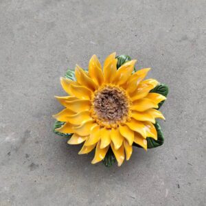ceramic sunflower for grave