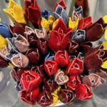 ceramic tulips on stems