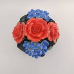 grave_flowers_ceramic_rose_and_forget_me_not_mix