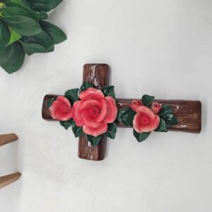 rose cross for grave