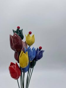 ceramic tulips